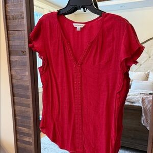 Counterparts Red Blouse for Women